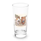 miketherockのゆるゆる休日Tシャツ Long Sized Water Glass :front