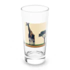 ほっこりグッズBASEのキリンさん Long Sized Water Glass :front