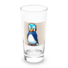 hamusutaroのペンギンピクセルアート Long Sized Water Glass :front