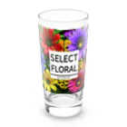 HirockDesignJapanの秋がテーマのコスモスなどの花柄デザイン Long Sized Water Glass :front