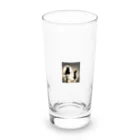 YOKAZE KASUMIの月夜が背景のクールな猫！ Long Sized Water Glass :front