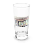 てんてけてんのバイクに威嚇する男 Long Sized Water Glass :front