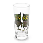 猫魚鳥時々犬等 arte♡のSuccessful Owls ♡ Long Sized Water Glass :front