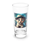 キノコの白猫キリスト君 Long Sized Water Glass :front