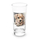 つぶらな瞳の子犬グッズ屋さんの癒しの子犬 Long Sized Water Glass :front