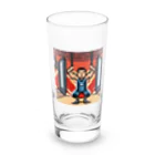 junji8000の元気もりもり Long Sized Water Glass :front