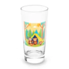 てきとーおんらいんの森のキャンパー Long Sized Water Glass :front