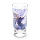 ひつぺん雑貨店の自由気ままな夏の郵便屋さんとペンギンたち Long Sized Water Glass :front