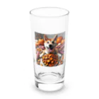 0416artの焼き芋美味しいわん！ Long Sized Water Glass :front