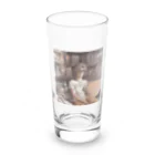 mofu mofu309のイカ墨パスタか天ぷらそばか Long Sized Water Glass :front