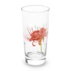 植物の絵師「洋子」の店の花だけが生える彼岸花 Long Sized Water Glass :front