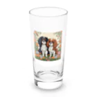 melu609の仲良しキャバリアちゃん Long Sized Water Glass :front