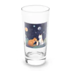 にゃんこワールドのにゃんこかぞく Long Sized Water Glass :front