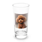 かわいいイラストグッズの犬のトイプー Long Sized Water Glass :front