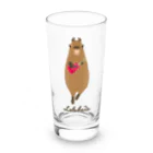 RockgenのLelebara ウクレレ弾きのカピバラ Long Sized Water Glass :front