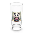 chikarabizのかわいいパンダ、イラストのグッズ Long Sized Water Glass :front