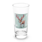 Seyadeのクリスマスに使えるトナカイグッズ Long Sized Water Glass :front