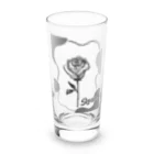 Pixel PeaceのRose　Monotone Long Sized Water Glass :front