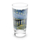 名画館のゴッホ「ローヌ川の星月夜」　フィンセント・ファン・ゴッホの絵画【名画】 Long Sized Water Glass :front