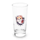 飛び出す！アニマルショップの飛び出す猫クリスマスver Long Sized Water Glass :front