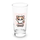 きらきらにゃんぱらだいす⭐️のきらめきトラジちゃん Long Sized Water Glass :front