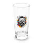 リトルスター・クローゼットの#laughing animal art Long Sized Water Glass :front