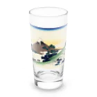 浮世絵屋の北斎「富嶽三十六景⑥　甲州犬目峠」葛飾北斎の浮世絵 Long Sized Water Glass :front