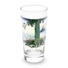 浮世絵屋の北斎「富嶽三十六景⑰　甲州三嶌越」葛飾北斎の浮世絵 Long Sized Water Glass :front