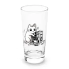 Kalytero グッズ制作部のPCクラッシャー猫 Long Sized Water Glass :front