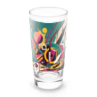 のんびりアート工房のガラクタアート Long Sized Water Glass :front