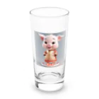 Công ty tròn quây quâyの子豚のブータン Long Sized Water Glass :front