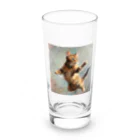 kimagireの跳ねネコ Long Sized Water Glass :front