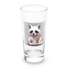 しろあらいぐまのラックスくんのラックスくん Long Sized Water Glass :front