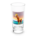 Zep11138のドット絵キリン Long Sized Water Glass :front