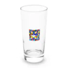 629_CAT_ARTのカラフルキャット Long Sized Water Glass :front