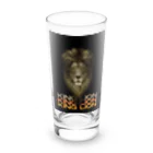 Love and peace to allのking lion Long Sized Water Glass :front