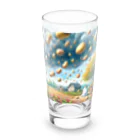 ねこ鉄道の芋降り猫 Long Sized Water Glass :front