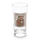 柄ン堂のペイズリーなたぬき Long Sized Water Glass :front