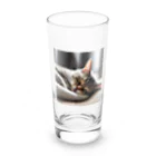 yumena_のねるねこ(寝る猫) Long Sized Water Glass :front