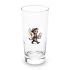 夢見る猫の箱庭のアズル Long Sized Water Glass :front