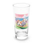 自然の非日常の走るフェレット Long Sized Water Glass :front