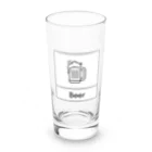 ミニマルくんの四角におさまるBeer Long Sized Water Glass :front