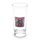 マヌル猫 Manul catのサイケなマヌル家族 Long Sized Water Glass :front