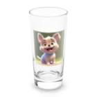 sobamaniaのスマイルドッグ Long Sized Water Glass :front