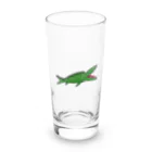 HILOMIOのグリーンモササウルス Long Sized Water Glass :front