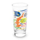 みなとまち層のキング&クイーンエンゼルフィッシュ Long Sized Water Glass :front