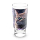 ZZRR12の「星の囁き - 宇宙への猫の眺め」 Long Sized Water Glass :front