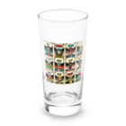 minishokoのアメコミ風コラージュ Long Sized Water Glass :front
