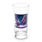 tamabestのなまはげ（？）とヒグマ Long Sized Water Glass :front