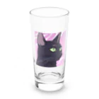 73GTCのかっこいい黒猫3 Long Sized Water Glass :front